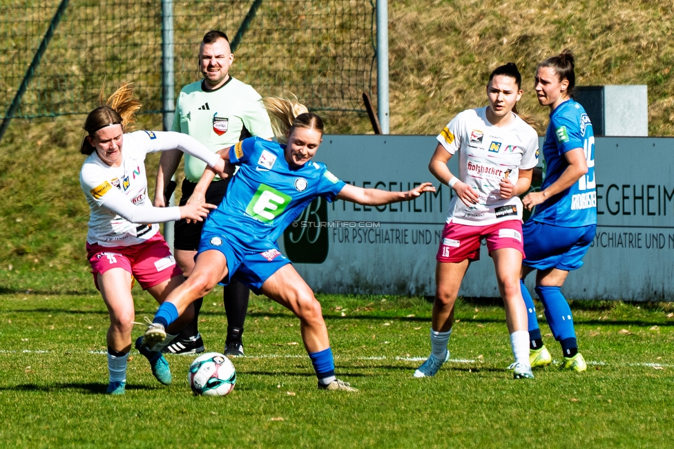 Neulengbach - Sturm Damen
OEFB Frauen Bundesliga, 16. Runde, USV Neulengbach - SK Sturm Graz Damen, Wienerwaldstadion Neulengbach, 14.03.2026Foto zeigt Elisabeth Brandl (Sturm Damen)
