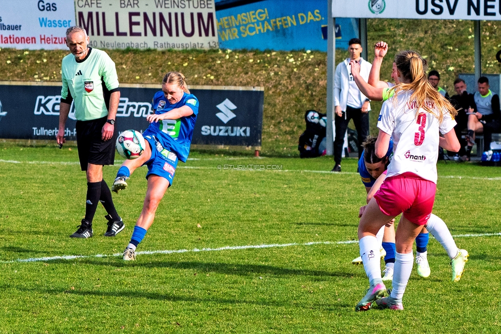 Neulengbach - Sturm Damen
OEFB Frauen Bundesliga, 16. Runde, USV Neulengbach - SK Sturm Graz Damen, Wienerwaldstadion Neulengbach, 14.03.2026

Foto zeigt Elisabeth Brandl (Sturm Damen)
