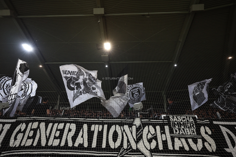Sturm Graz - RB Salzburg
Oesterreichische Fussball Bundesliga, 24. Runde, SK Sturm Graz - FC RB Salzburg, Stadion Graz-Liebenau, 20.03.2026. Foto zeigt Fans von Sturm
Schlüsselwörter: generationchaos