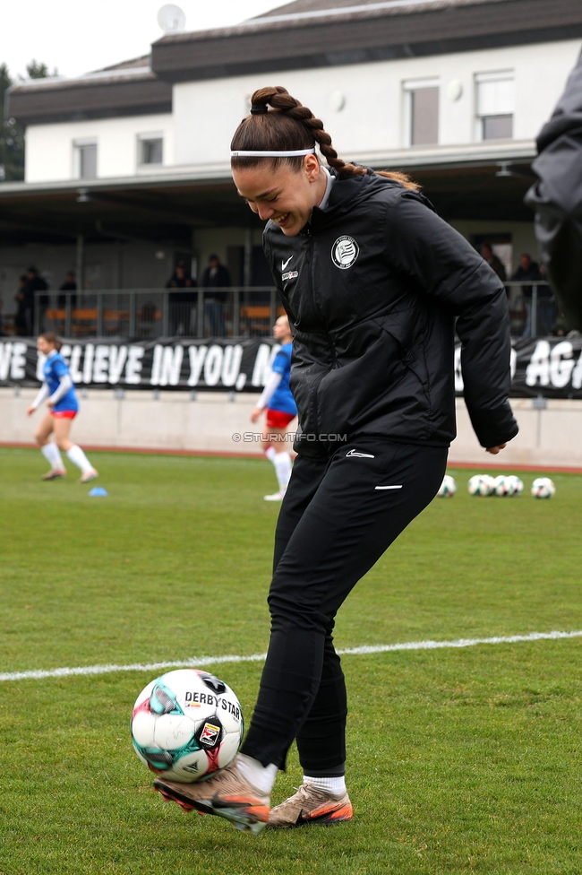 Sturm Damen - BW Linz
OEFB Frauen Bundesliga, 17. Runde, SK Sturm Graz Damen - BW Linz, Trainingszentrum Messendorf, 21.03.2026. Foto zeigt Mia Gavric (Sturm Damen)
