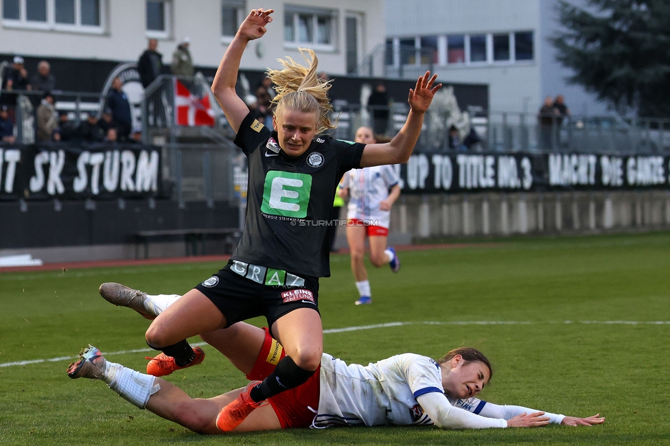 Sturm Damen - BW Linz
OEFB Frauen Bundesliga, 17. Runde, SK Sturm Graz Damen - BW Linz, Trainingszentrum Messendorf, 21.03.2026. Foto zeigt Sandra Jakobsen (Sturm Damen)
