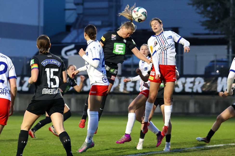 Sturm Damen - BW Linz
OEFB Frauen Bundesliga, 17. Runde, SK Sturm Graz Damen - BW Linz, Trainingszentrum Messendorf, 21.03.2026. Foto zeigt Laura Lillholm-Petersen (Sturm Damen)
