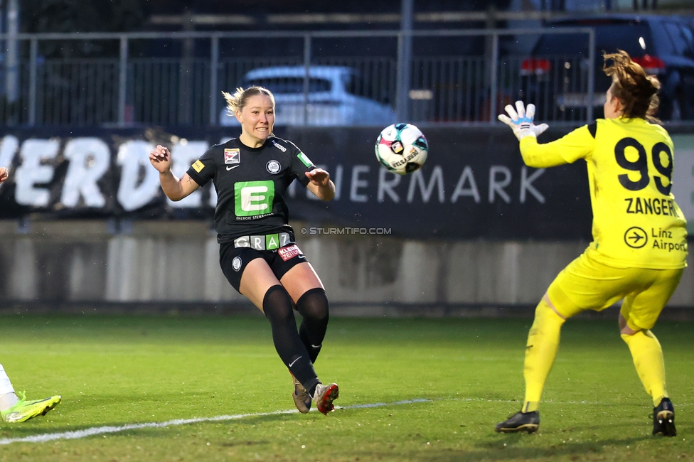 Sturm Damen - BW Linz
OEFB Frauen Bundesliga, 17. Runde, SK Sturm Graz Damen - BW Linz, Trainingszentrum Messendorf, 21.03.2026. Foto zeigt Anna Wirnsberger (Sturm Damen)
