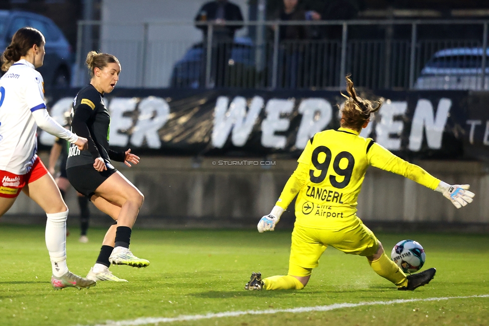 Sturm Damen - BW Linz
OEFB Frauen Bundesliga, 17. Runde, SK Sturm Graz Damen - BW Linz, Trainingszentrum Messendorf, 21.03.2026. Foto zeigt Laura Krumboeck (Sturm Damen)
