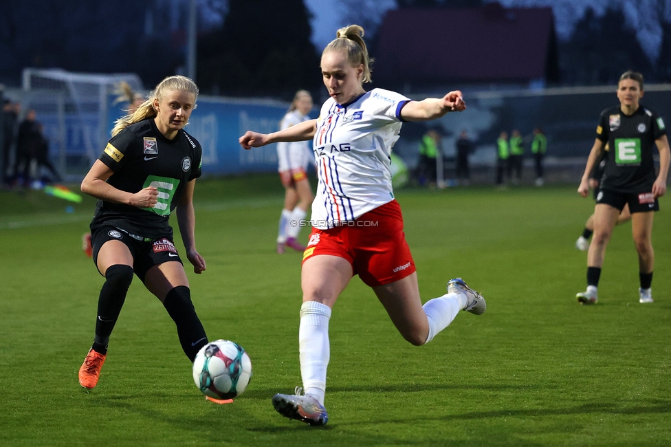 Sturm Damen - BW Linz
OEFB Frauen Bundesliga, 17. Runde, SK Sturm Graz Damen - BW Linz, Trainingszentrum Messendorf, 21.03.2026. Foto zeigt Sandra Jakobsen (Sturm Damen)
