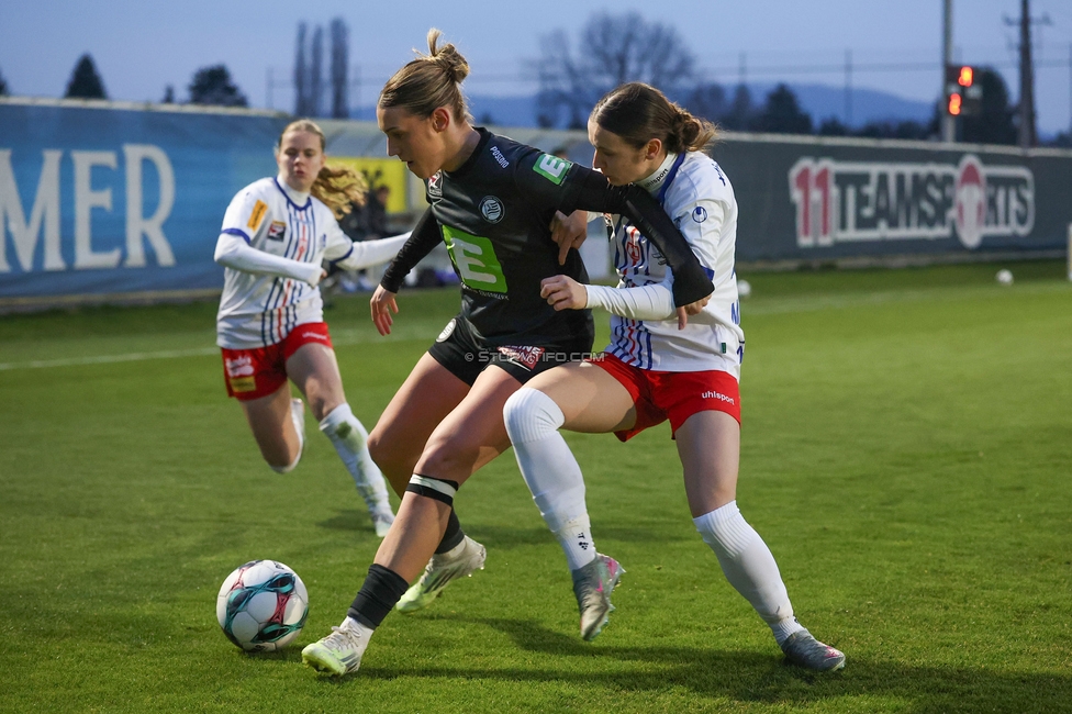 Sturm Damen - BW Linz
OEFB Frauen Bundesliga, 17. Runde, SK Sturm Graz Damen - BW Linz, Trainingszentrum Messendorf, 21.03.2026. Foto zeigt Laura Krumboeck (Sturm Damen)
