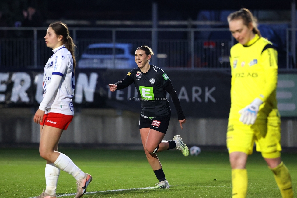 Sturm Damen - BW Linz
OEFB Frauen Bundesliga, 17. Runde, SK Sturm Graz Damen - BW Linz, Trainingszentrum Messendorf, 21.03.2026. Foto zeigt Laura Krumboeck (Sturm Damen)
