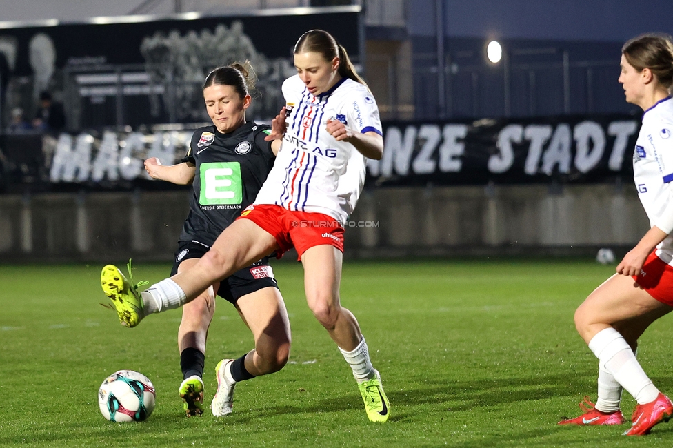 Sturm Damen - BW Linz
OEFB Frauen Bundesliga, 17. Runde, SK Sturm Graz Damen - BW Linz, Trainingszentrum Messendorf, 21.03.2026. Foto zeigt Marie Spiess (Sturm Damen)
