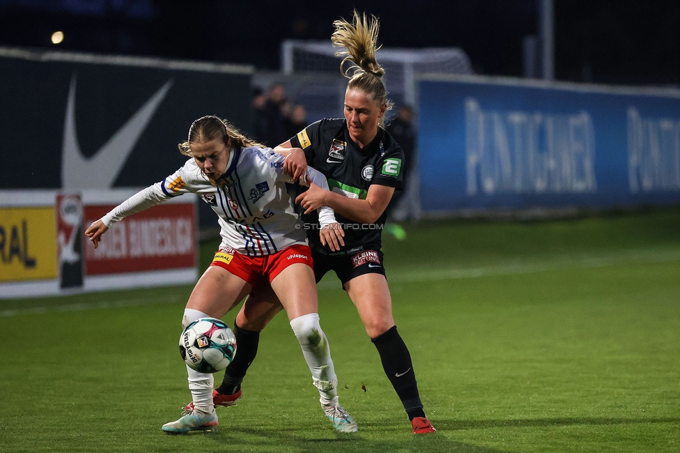 Sturm Damen - BW Linz
OEFB Frauen Bundesliga, 17. Runde, SK Sturm Graz Damen - BW Linz, Trainingszentrum Messendorf, 21.03.2026. Foto zeigt Laura Lillholm-Petersen (Sturm Damen)
