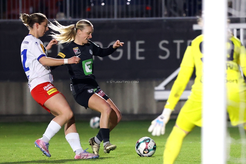 Sturm Damen - BW Linz
OEFB Frauen Bundesliga, 17. Runde, SK Sturm Graz Damen - BW Linz, Trainingszentrum Messendorf, 21.03.2026. Foto zeigt Fie Steenberg-Hansen (Sturm Damen)
