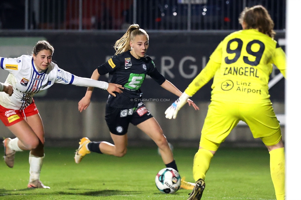 Sturm Damen - BW Linz
OEFB Frauen Bundesliga, 17. Runde, SK Sturm Graz Damen - BW Linz, Trainingszentrum Messendorf, 21.03.2026. Foto zeigt Fie Steenberg-Hansen (Sturm Damen)
