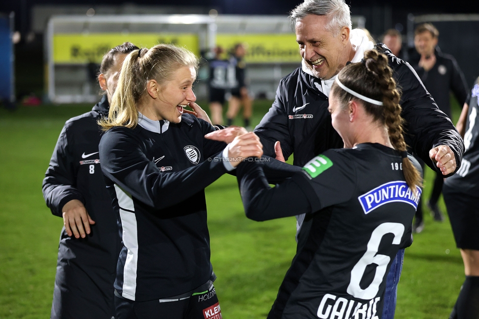 Sturm Damen - BW Linz
OEFB Frauen Bundesliga, 17. Runde, SK Sturm Graz Damen - BW Linz, Trainingszentrum Messendorf, 21.03.2026. Foto zeigt Sandra Jakobsen (Sturm Damen) und Mia Gavric (Sturm Damen)
