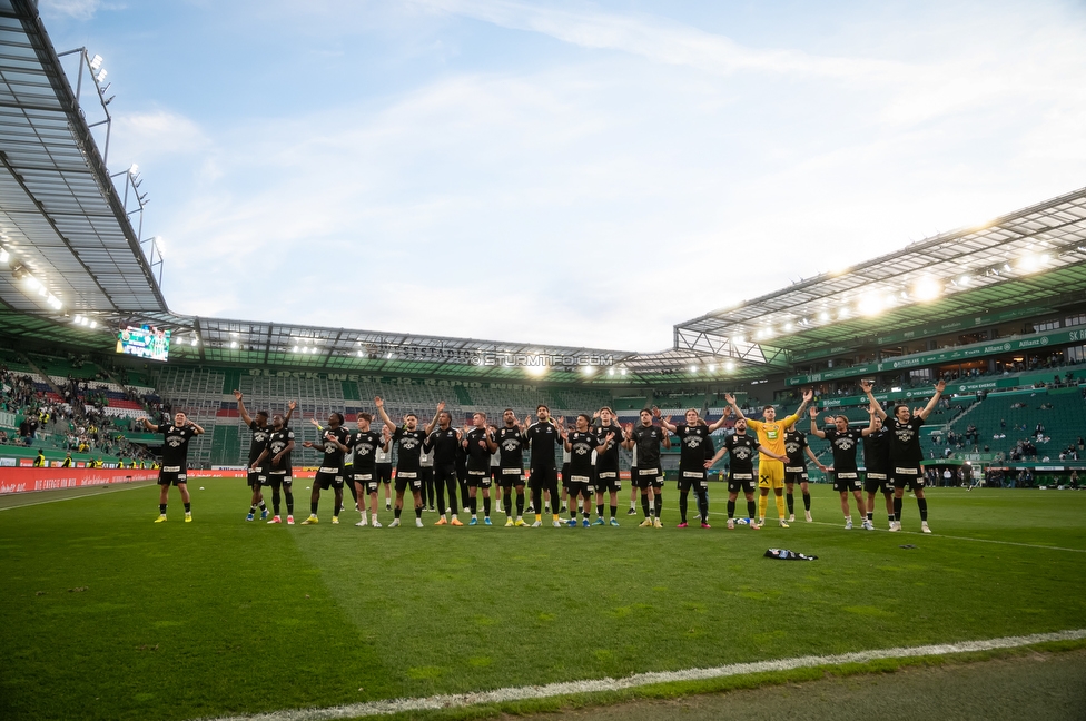 Rapid Wien - Sturm Graz
Oesterreichische Fussball Bundesliga, 25. Runde, SK Rapid Wien - SK Sturm Graz, Franz Horr Stadion Wien, 05.04.2026.Foto zeigt die Mannschaft von Sturm
