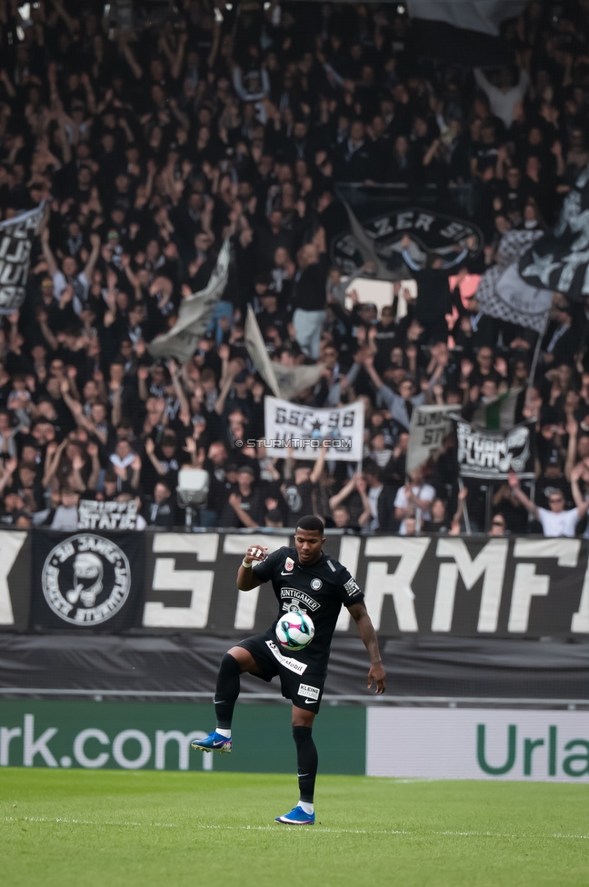 Sturm Graz - Hartberg
Oesterreichische Fussball Bundesliga, 26. Runde, SK Sturm Graz - TSV Hartberg, Stadion Graz-Liebenau, 12.04.2026. 

Foto zeigt Jeyland Mitchell (Sturm)
