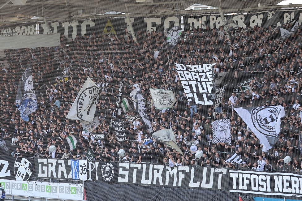 Sturm Graz - Austria Wien
Oesterreichische Fussball Bundesliga, 29. Runde, SK Sturm Graz - FK Austria Wien, Stadion Graz-Liebenau, 26.04.2026. 

Foto zeigt Fans von Sturm
Schlüsselwörter: sturmflut