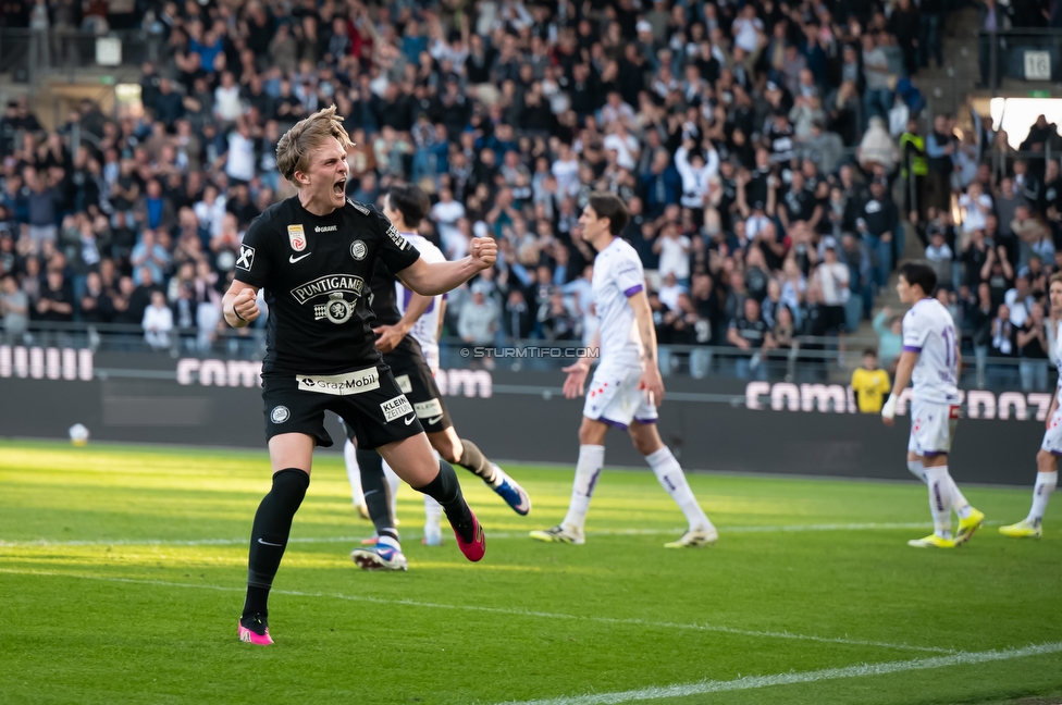 Sturm Graz - Austria Wien
Oesterreichische Fussball Bundesliga, 29. Runde, SK Sturm Graz - FK Austria Wien, Stadion Graz-Liebenau, 26.04.2026. 

Foto zeigt Paul-Friedrich Koller (Sturm)
Schlüsselwörter: torjubel