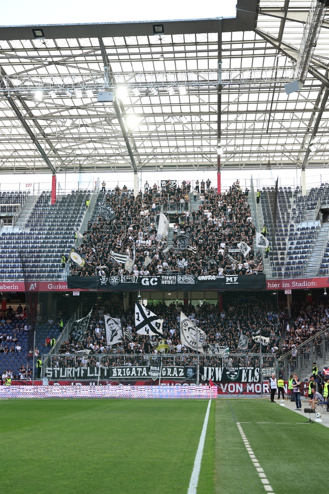 RB Salzburg - Sturm Graz
Oesterreichische Fussball Bundesliga, 30. Runde, FC RB Salzburg - SK Sturm Graz, Stadion Wals-Siezenheim, 03.05.2026.

Foto zeigt Fans von Sturm
