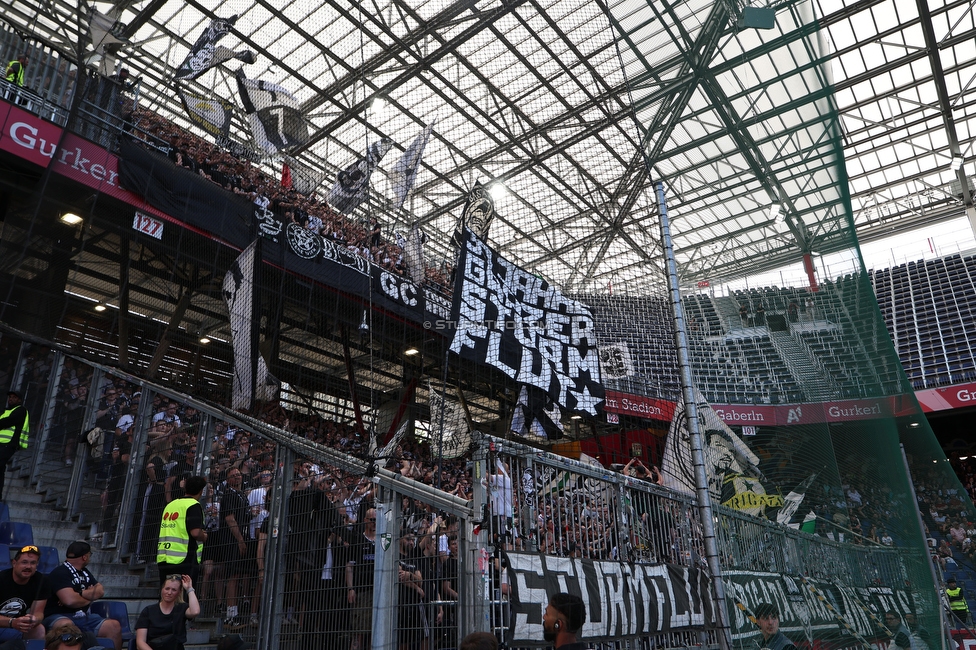 RB Salzburg - Sturm Graz
Oesterreichische Fussball Bundesliga, 30. Runde, FC RB Salzburg - SK Sturm Graz, Stadion Wals-Siezenheim, 03.05.2026.

Foto zeigt Fans von Sturm
Schlüsselwörter: sturmflut