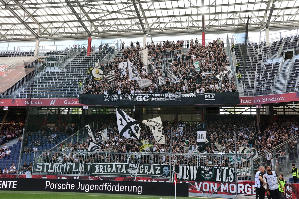 RB Salzburg - Sturm Graz
Oesterreichische Fussball Bundesliga, 30. Runde, FC RB Salzburg - SK Sturm Graz, Stadion Wals-Siezenheim, 03.05.2026.

Foto zeigt Fans von Sturm
