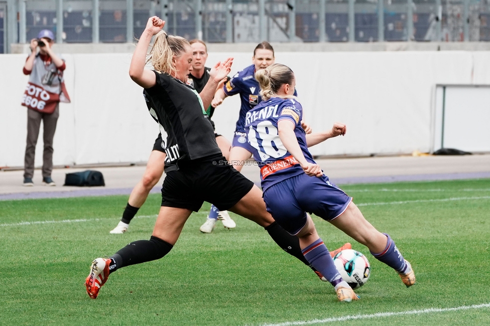 Austria Wien - Sturm Damen
OEFB Frauen Bundesliga, 3. Runde Play-Off, FK Austria Wien - SK Sturm Graz Damen, Generali Arena Wien, 09.05.2026. Foto zeigt Laura Lillholm-Petersen (Sturm Damen)
