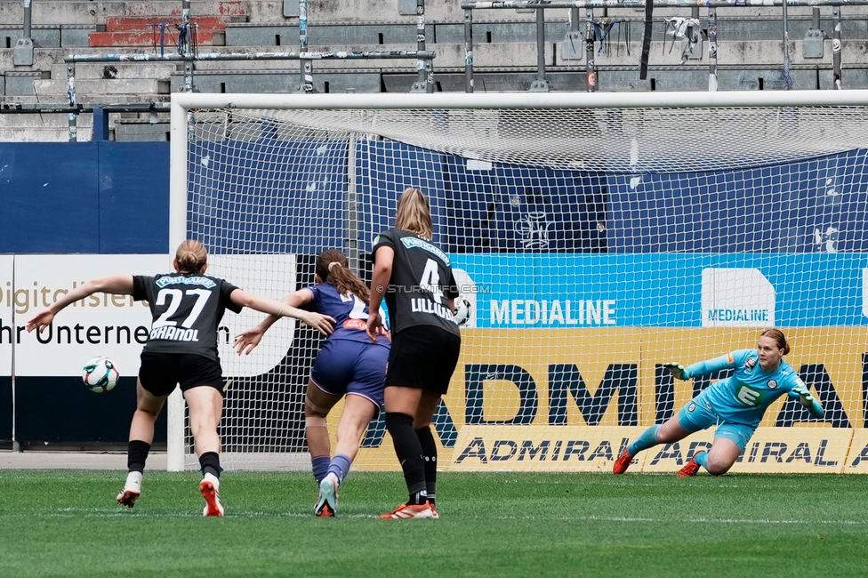 Austria Wien - Sturm Damen
OEFB Frauen Bundesliga, 3. Runde Play-Off, FK Austria Wien - SK Sturm Graz Damen, Generali Arena Wien, 09.05.2026. Foto zeigt Laura Lillholm-Petersen (Sturm Damen)
