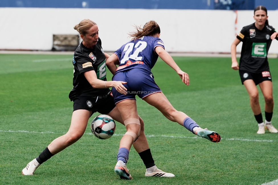 Austria Wien - Sturm Damen
OEFB Frauen Bundesliga, 3. Runde Play-Off, FK Austria Wien - SK Sturm Graz Damen, Generali Arena Wien, 09.05.2026. Foto zeigt Elisabeth Brandl (Sturm Damen)

