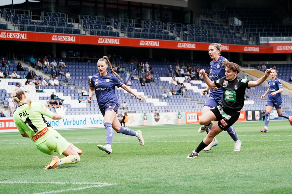 Austria Wien - Sturm Damen
OEFB Frauen Bundesliga, 3. Runde Play-Off, FK Austria Wien - SK Sturm Graz Damen, Generali Arena Wien, 09.05.2026. Foto zeigt Pauline Deutsch (Sturm Damen)
