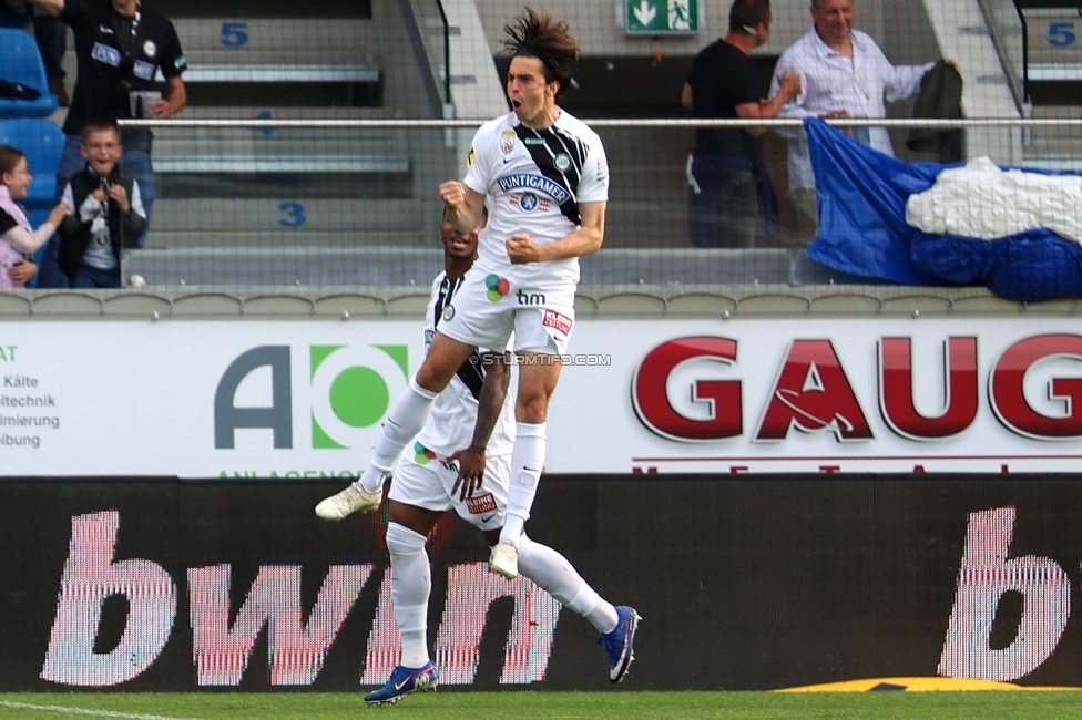 Hartberg - Sturm Graz
Oesterreichische Fussball Bundesliga, 31. Runde, TSV Hartberg - SK Sturm Graz, Profertil Arena Hartberg, 10.05.2026. Foto zeigt Albert Vallci (Sturm)

