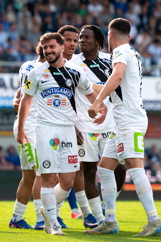 Hartberg - Sturm Graz
Oesterreichische Fussball Bundesliga, 31. Runde, TSV Hartberg - SK Sturm Graz, Profertil Arena Hartberg, 10.05.2026. Foto zeigt Otar Kiteishvili (Sturm)
