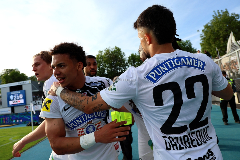 Hartberg - Sturm Graz
Oesterreichische Fussball Bundesliga, 31. Runde, TSV Hartberg - SK Sturm Graz, Profertil Arena Hartberg, 10.05.2026. 

Foto zeigt Jacob Peter Hoedl (Sturm)
