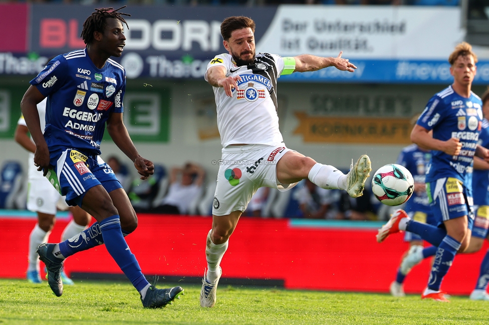 Hartberg - Sturm Graz
Oesterreichische Fussball Bundesliga, 31. Runde, TSV Hartberg - SK Sturm Graz, Profertil Arena Hartberg, 10.05.2026. 

Foto zeigt Otar Kiteishvili (Sturm)
