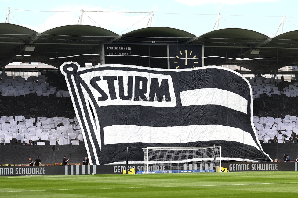 Sturm Graz - Rapid Wien
Oesterreichische Fussball Bundesliga, 32. Runde, SK Sturm Graz - SK Rapid Wien, Stadion Graz-Liebenau, 17.05.2026. Foto zeigt Fans von Sturm mit einer Choreografie
