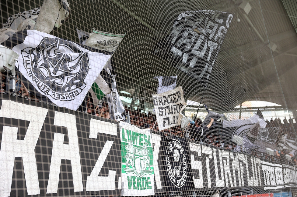 Sturm Graz - Rapid Wien
Oesterreichische Fussball Bundesliga, 32. Runde, SK Sturm Graz - SK Rapid Wien, Stadion Graz-Liebenau, 17.05.2026. Foto zeigt Fans von Sturm
