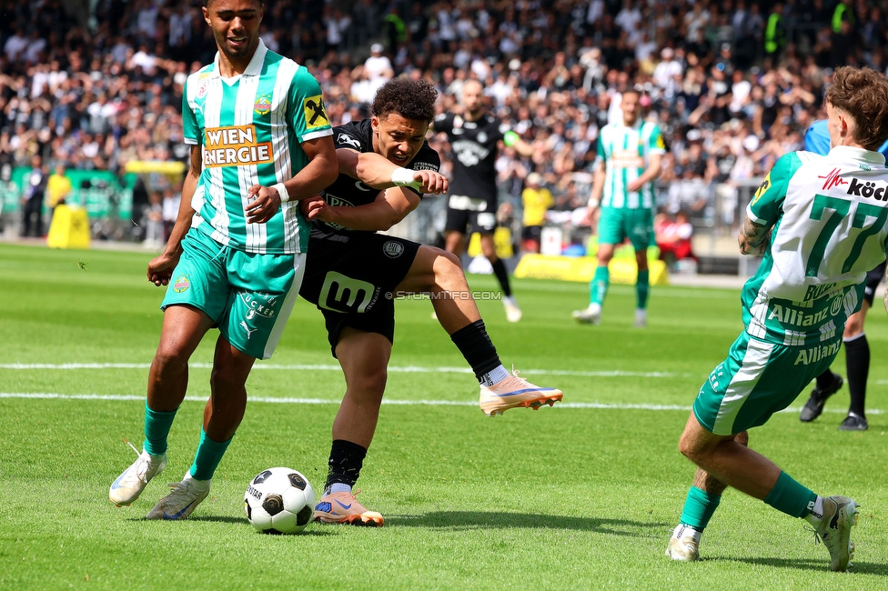 Sturm Graz - Rapid Wien
Oesterreichische Fussball Bundesliga, 32. Runde, SK Sturm Graz - SK Rapid Wien, Stadion Graz-Liebenau, 17.05.2026. Foto zeigt Jacob Peter Hoedl (Sturm)
