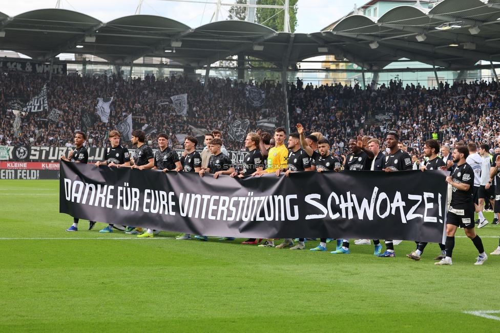 Sturm Graz - Rapid Wien
Oesterreichische Fussball Bundesliga, 32. Runde, SK Sturm Graz - SK Rapid Wien, Stadion Graz-Liebenau, 17.05.2026. Foto zeigt die Mannschaft von Sturm
