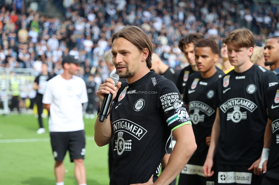 Sturm Graz - Rapid Wien
Oesterreichische Fussball Bundesliga, 32. Runde, SK Sturm Graz - SK Rapid Wien, Stadion Graz-Liebenau, 17.05.2026. Foto zeigt Stefan Hierlaender (Sturm)
