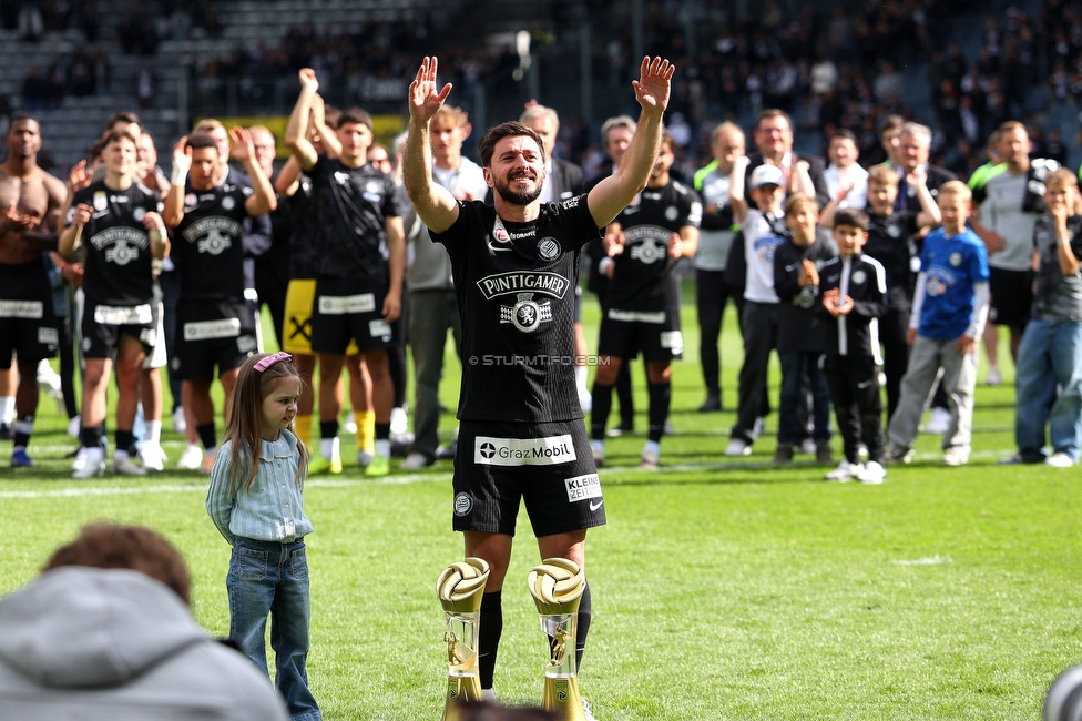 Sturm Graz - Rapid Wien
Oesterreichische Fussball Bundesliga, 32. Runde, SK Sturm Graz - SK Rapid Wien, Stadion Graz-Liebenau, 17.05.2026. Foto zeigt Otar Kiteishvili (Sturm)
