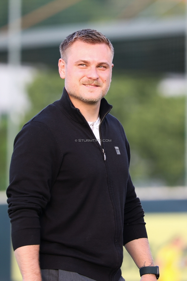 Sturm Damen - St. Poelten
OEFB Frauen Bundesliga, Meistergruppe - 5. Runde, SK Sturm Graz Damen - SKN St. Poelten, Trainingszentrum Messendorf, 22.05.2026. Foto zeigt Michael Erlitz (Sportdirektor Sturm Damen)
