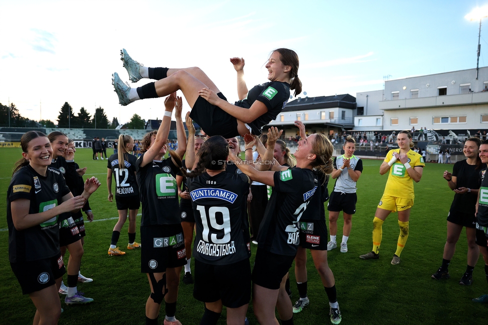 Sturm Damen - St. Poelten
OEFB Frauen Bundesliga, Meistergruppe - 5. Runde, SK Sturm Graz Damen - SKN St. Poelten, Trainingszentrum Messendorf, 22.05.2026. Foto zeigt das Bundesligadebut von Nina Wippel (Sturm Damen)
