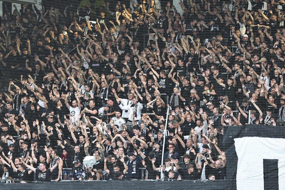 Sturm Graz - Heart of Midlothian
UEFA Champions League Qualifikation 2. Runde, SK Sturm Graz - Heart of Midlothian, Stadion Liebenau Graz, 21.07.2026. Foto zeigt Fans von Sturm
