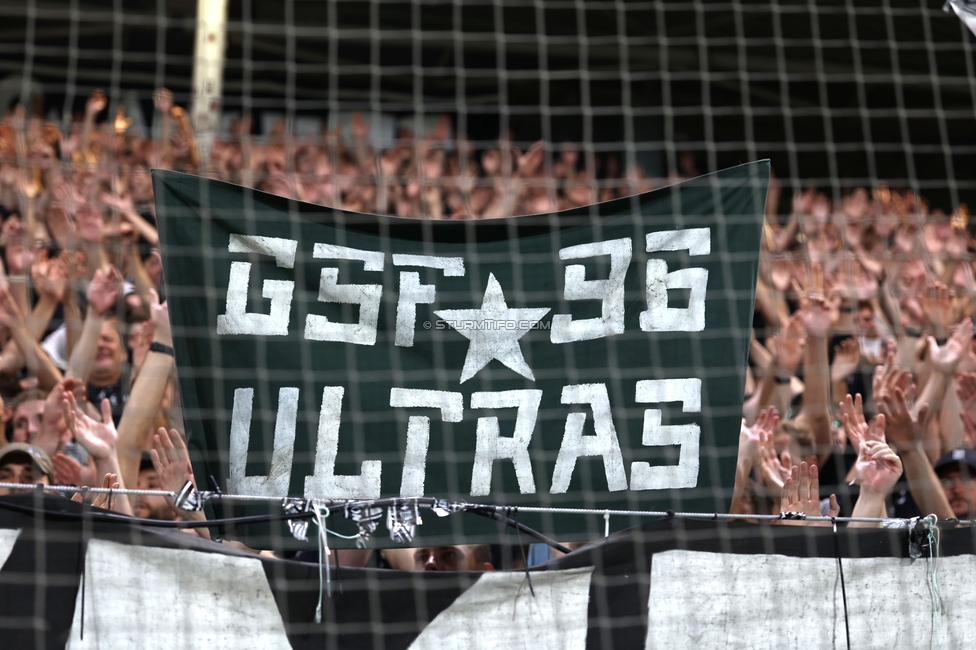Sturm Graz - Heart of Midlothian
UEFA Champions League Qualifikation 2. Runde, SK Sturm Graz - Heart of Midlothian, Stadion Liebenau Graz, 21.07.2026. Foto zeigt Fans von Sturm
