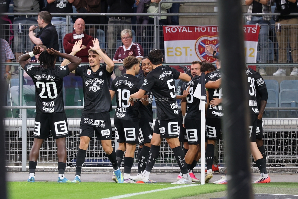 Sturm Graz - Heart of Midlothian
UEFA Champions League Qualifikation 2. Runde, SK Sturm Graz - Heart of Midlothian, Stadion Liebenau Graz, 21.07.2026. 

Foto zeigt die Mannschaft von Sturm
