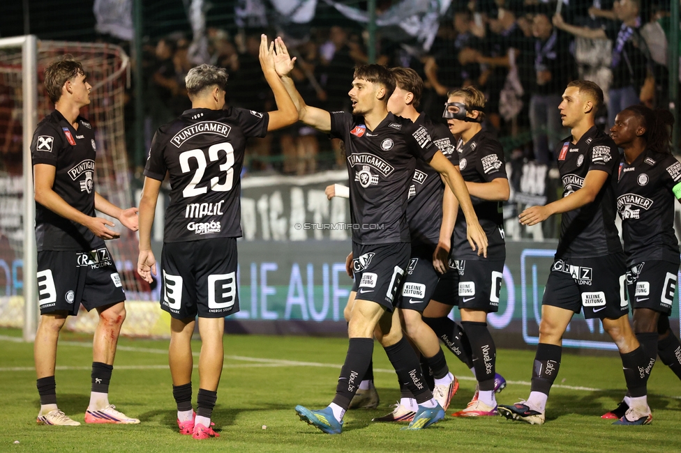 Seekirchen - Sturm Graz
OEFB Cup 1. Runde, SV Seekirchen - SK Sturm Graz, Sportzentrum Aug, Seekirchen am Wallersee, 24.07.2026. Foto zeigt die Mannschaft von Sturm
