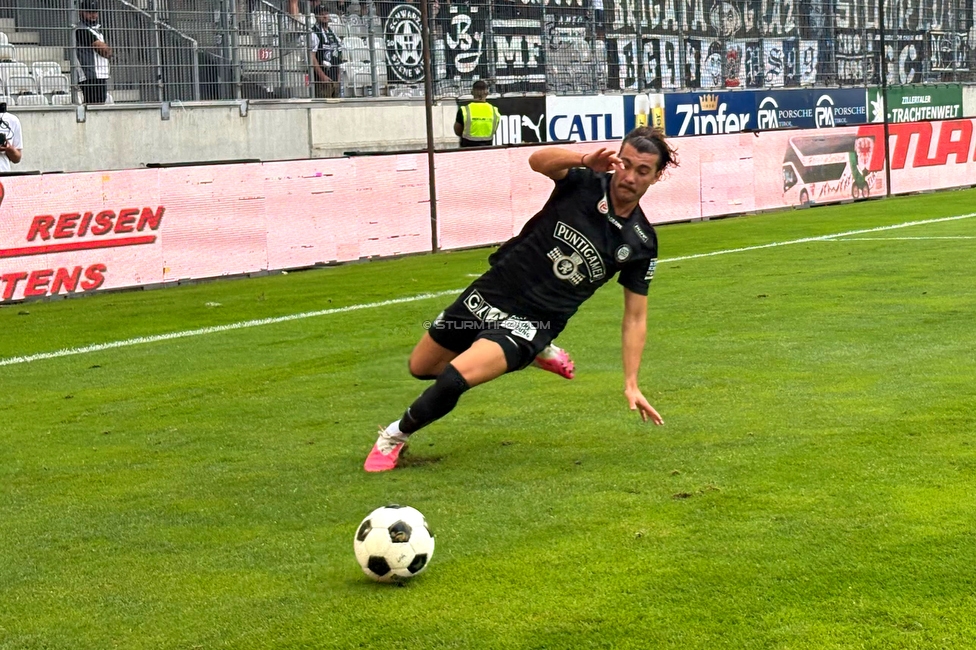 WSG Tirol - Sturm Graz
Oesterreichische Fussball Bundesliga, 1. Runde, WSG Tirol - SK Sturm Graz, Tivoli Stadion Innsbruck, 01.08.2026.

Foto zeigt Gizo Mamageishvili (Sturm)

