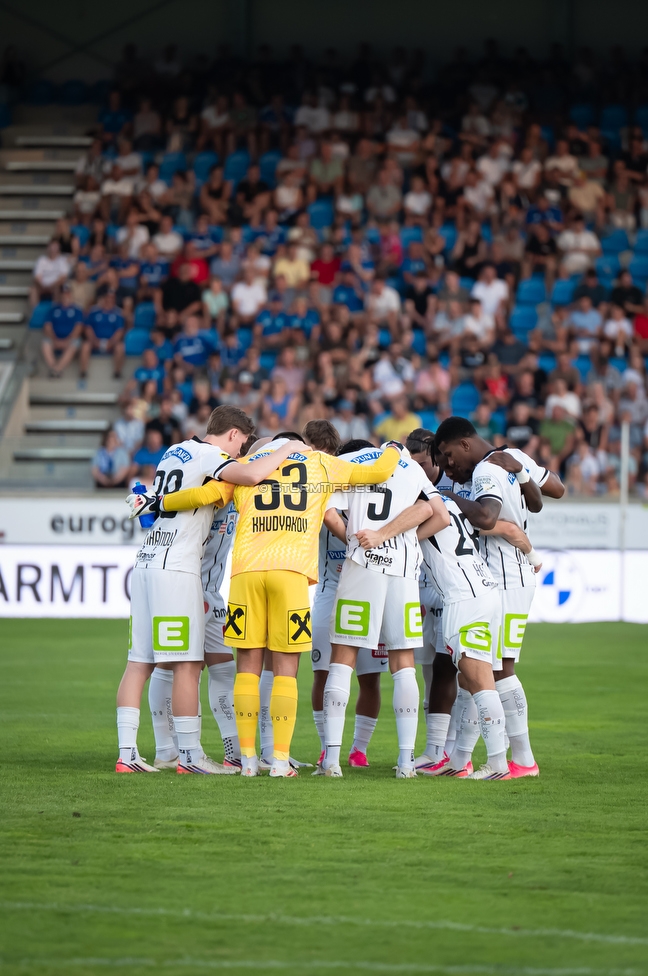 Hartberg - Sturm Graz
Oesterreichische Fussball Bundesliga, 2. Runde, TSV Hartberg - SK Sturm Graz, Arena Hartberg, 08.08.2026.

Foto zeigt die Mannschaft von Sturm
