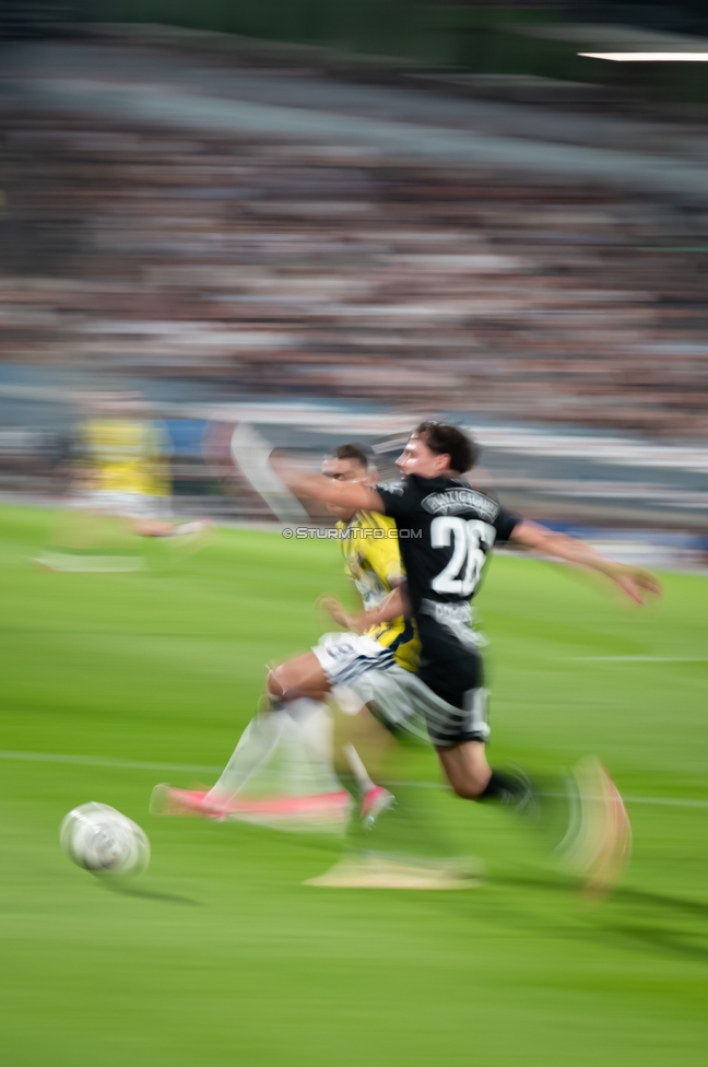 Sturm Graz - Fenerbahce
UEFA Champions League Qualifikation 3. Runde, SK Sturm Graz - Fenerbahce SK, Stadion Graz-Liebenau, 11.08.2026. 

Foto zeigt Belmin Beganovic (Sturm)
