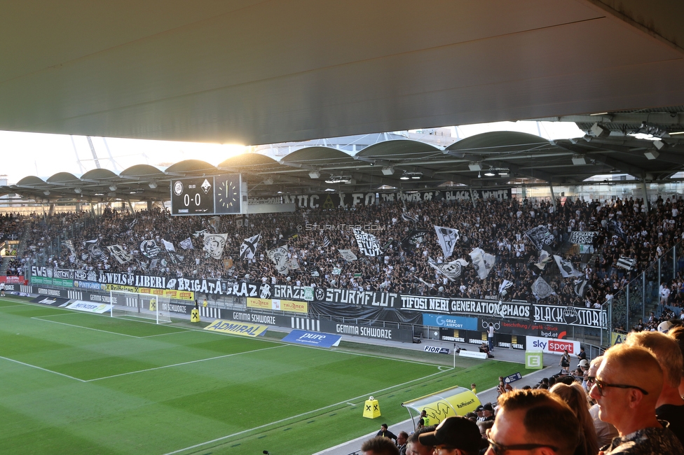 Sturm Graz - Altach
Oesterreichische Fussball Bundesliga, 3. Runde, SK Sturm Graz - SC Rheindorf Altach, Stadion Graz-Liebenau, 15.08.2026. 

Foto zeigt Fans von Sturm
