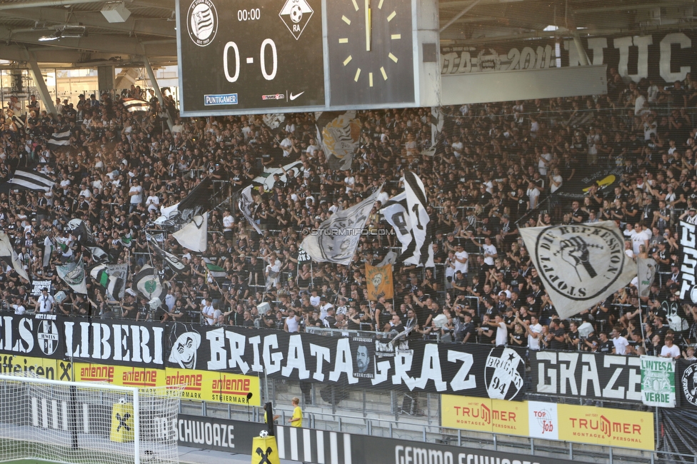 Sturm Graz - Altach
Oesterreichische Fussball Bundesliga, 3. Runde, SK Sturm Graz - SC Rheindorf Altach, Stadion Graz-Liebenau, 15.08.2026. 

Foto zeigt Fans von Sturm
