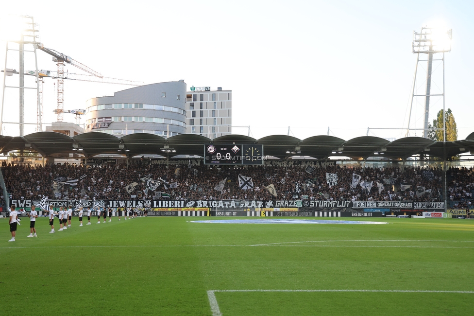 Sturm Graz - Altach
Oesterreichische Fussball Bundesliga, 3. Runde, SK Sturm Graz - SC Rheindorf Altach, Stadion Graz-Liebenau, 15.08.2026. 

Foto zeigt Fans von Sturm
