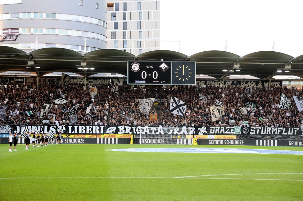 Sturm Graz - Altach
Oesterreichische Fussball Bundesliga, 3. Runde, SK Sturm Graz - SC Rheindorf Altach, Stadion Graz-Liebenau, 15.08.2026. 

Foto zeigt Fans von Sturm
